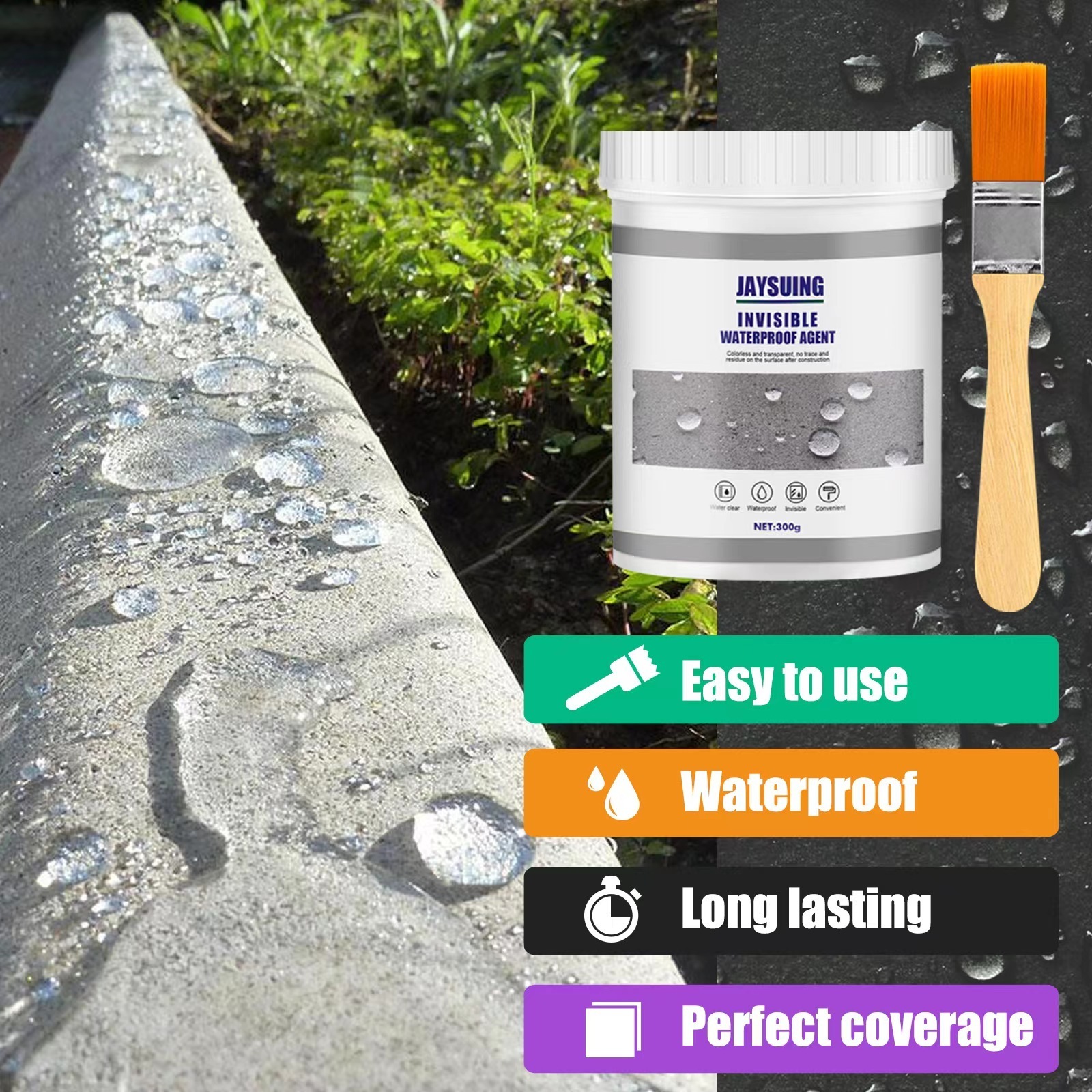 Waterproof glue sealant toilet kitchen exterior wall leak-proof water plug repair brick repair paint