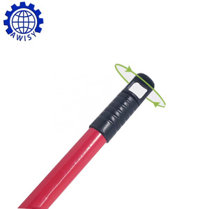 120*2.2 cm customized size aluminum alloy Metal broom mop brush dustpan plunger handle with plastic Italian thread