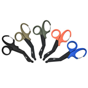 New arrival 19 cm stainless steel bandage scissors with buckle medical shears