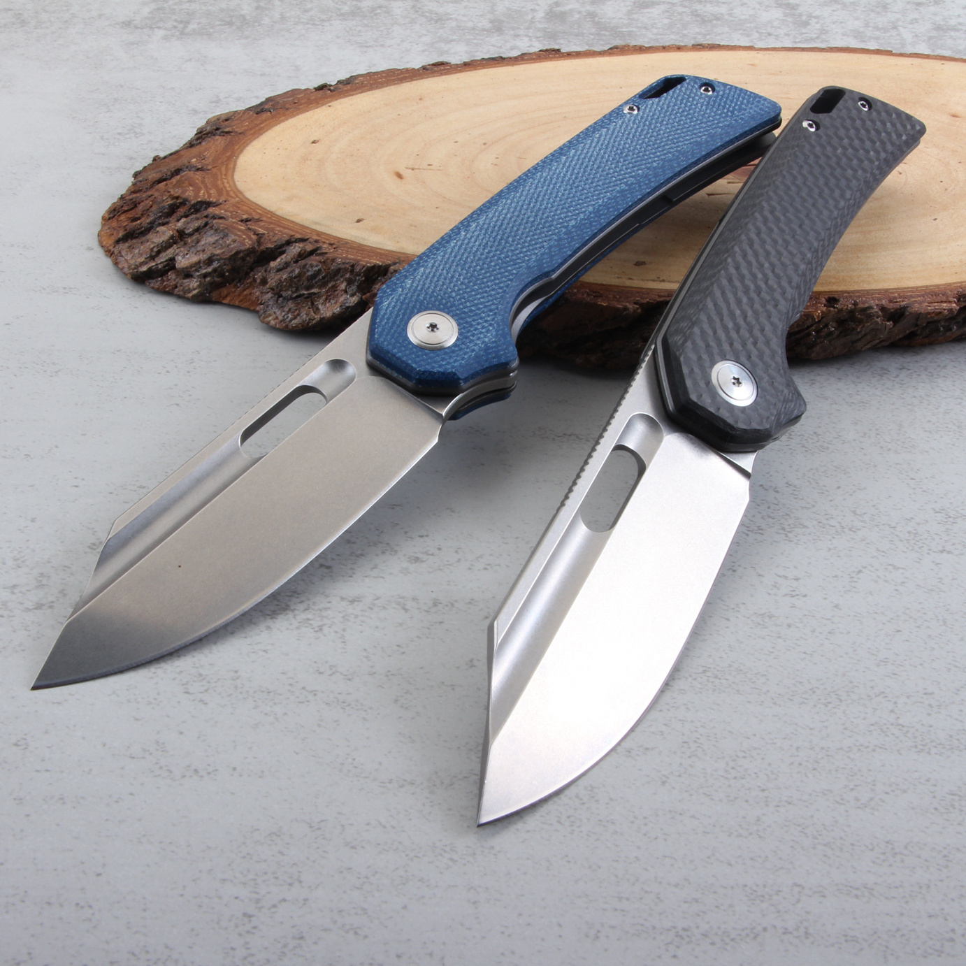 2023 Civivi Quality Mid-Size Heavy Duty 14C28N Blade Carbon Fiber Micarta Handle Camping Folding Knife