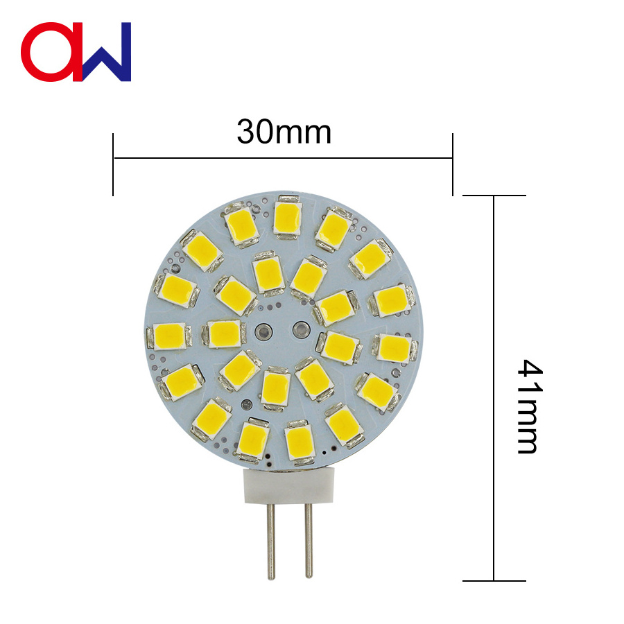 Round Lamp PCB G4 2 ACDC12V SMD 2835 2835 LED Home Indoor Light Bulb with CE RoHS