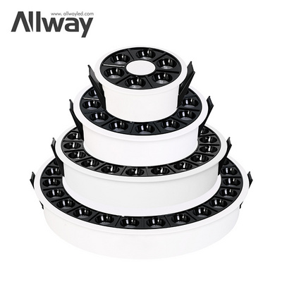 ALLWAY Modern Design CCT SMD Round Circular Ceiling Recessed Spot Down Light 8 15 20 30 W LED Downlights