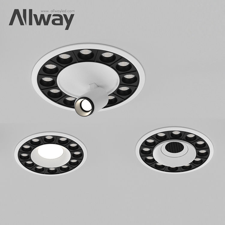 ALLWAY Modern Design CCT SMD Round Circular Ceiling Recessed Spot Down Light 8 15 20 30 W LED Downlights