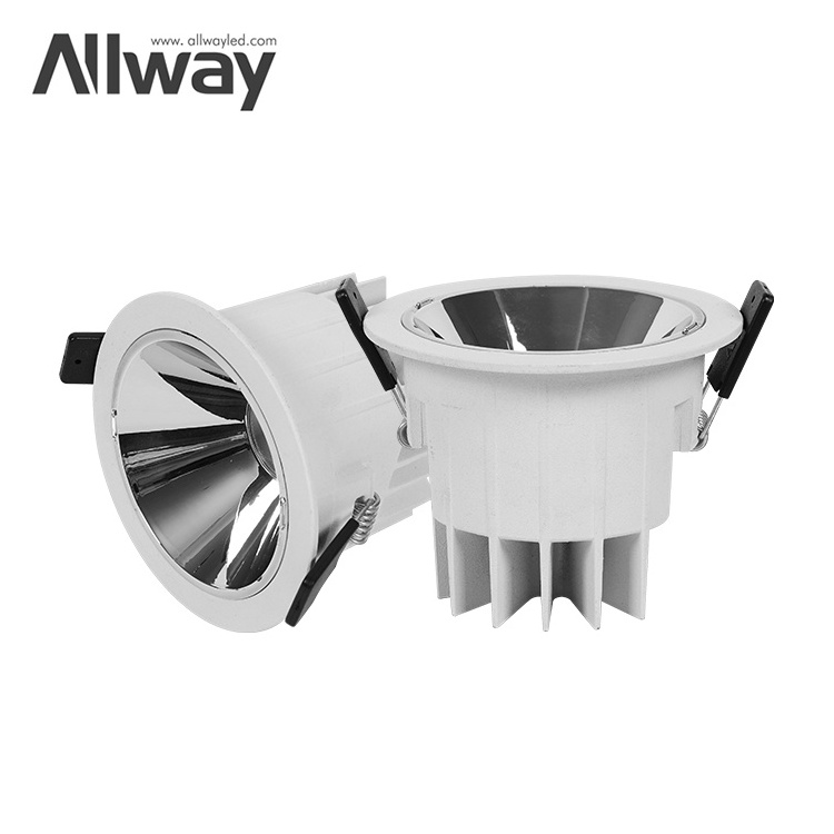 Anti Glare Recessed Dimmable CCT Change ZigBee Smart Down Light IP54 Ceiling Spot Lamp Commercial 10w 20w 30w 40w Led Downlight