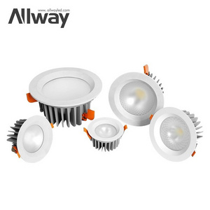 Indoor 10W 15W 25W 40W 55W Recessed RGB Spot Light IP54 Waterproof Adjustable Embedded COB Ceiling Downlight LED Spotlight