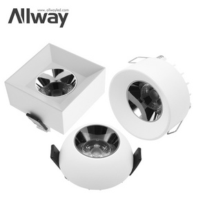 ALLWAY Modern New Design Small Size Embedded Office Basement Hallway 12Watt LED Spot Light