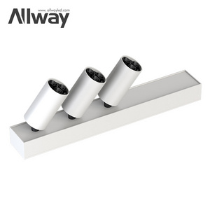 ALLWAY New Arrival Adjustable Anti Glare Aluminium Track Spotlight Led Commercial Downlight