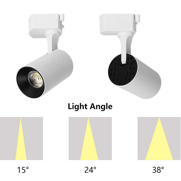 Manufacturer Angle Adjustable Aluminum Iron Rail Spot Lighting System COB Tracklight Magnet 20W Led Track Light