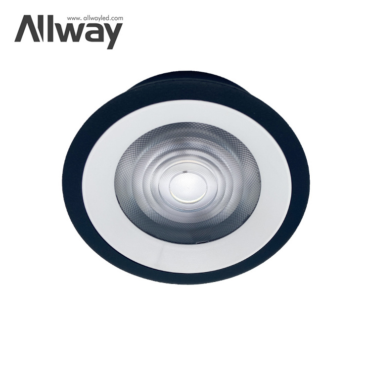 ALLWAY New Design Slim 25mm Dimmable Round Recessed Downlight Cob 5 9 12 15 W Led Down Lights