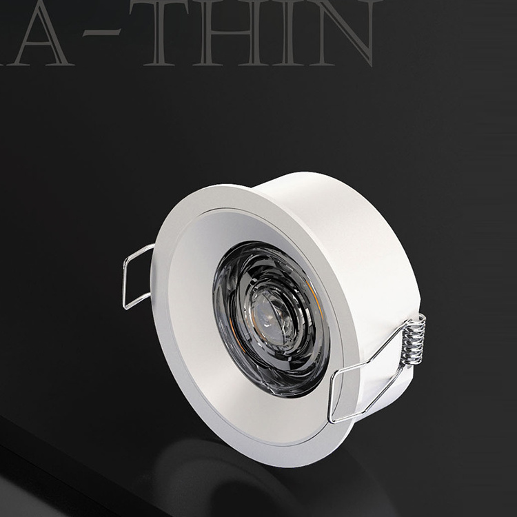 ALLWAY New Design Slim 25mm Dimmable Round Recessed Downlight Cob 5 9 12 15 W Led Down Lights