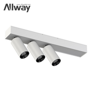 ALLWAY Aluminum Color Changing Dimmable Track Lighting Surface Mounted Shop 8w Led Spot Light