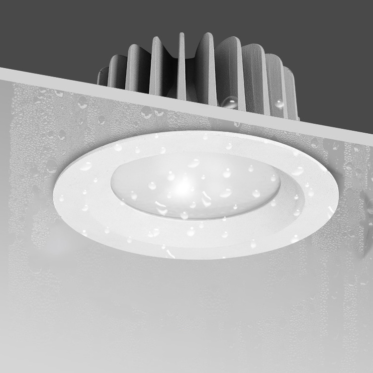 ALLWAY Customize 10W 15W 25W 40W 55W Ip54 Waterproof Round Shape Recessed Mounted COB Led Downlight