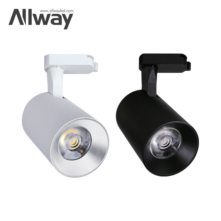 Manufacturer Angle Adjustable Aluminum Iron Rail Spot Lighting System COB Tracklight Magnet 20W Led Track Light