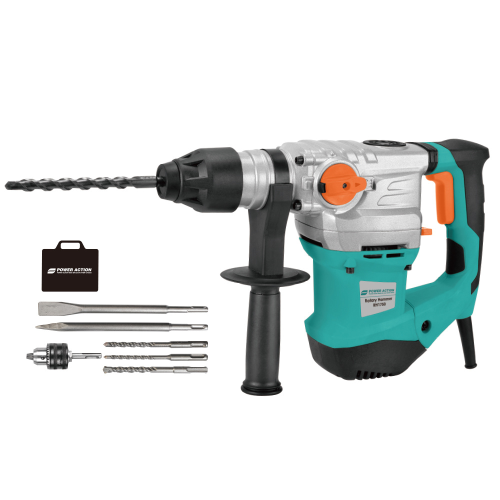 Power Action 1750W  Heavy Duty Concrete Electric SDS Hammer Drill