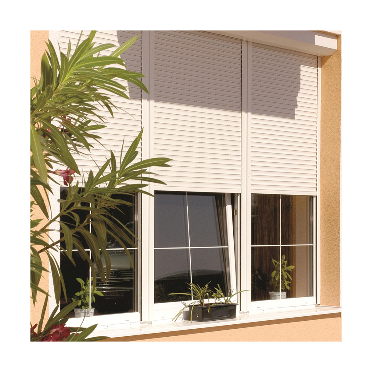 Smart Outdoor Blackout Fabric Electric Roller Shutters