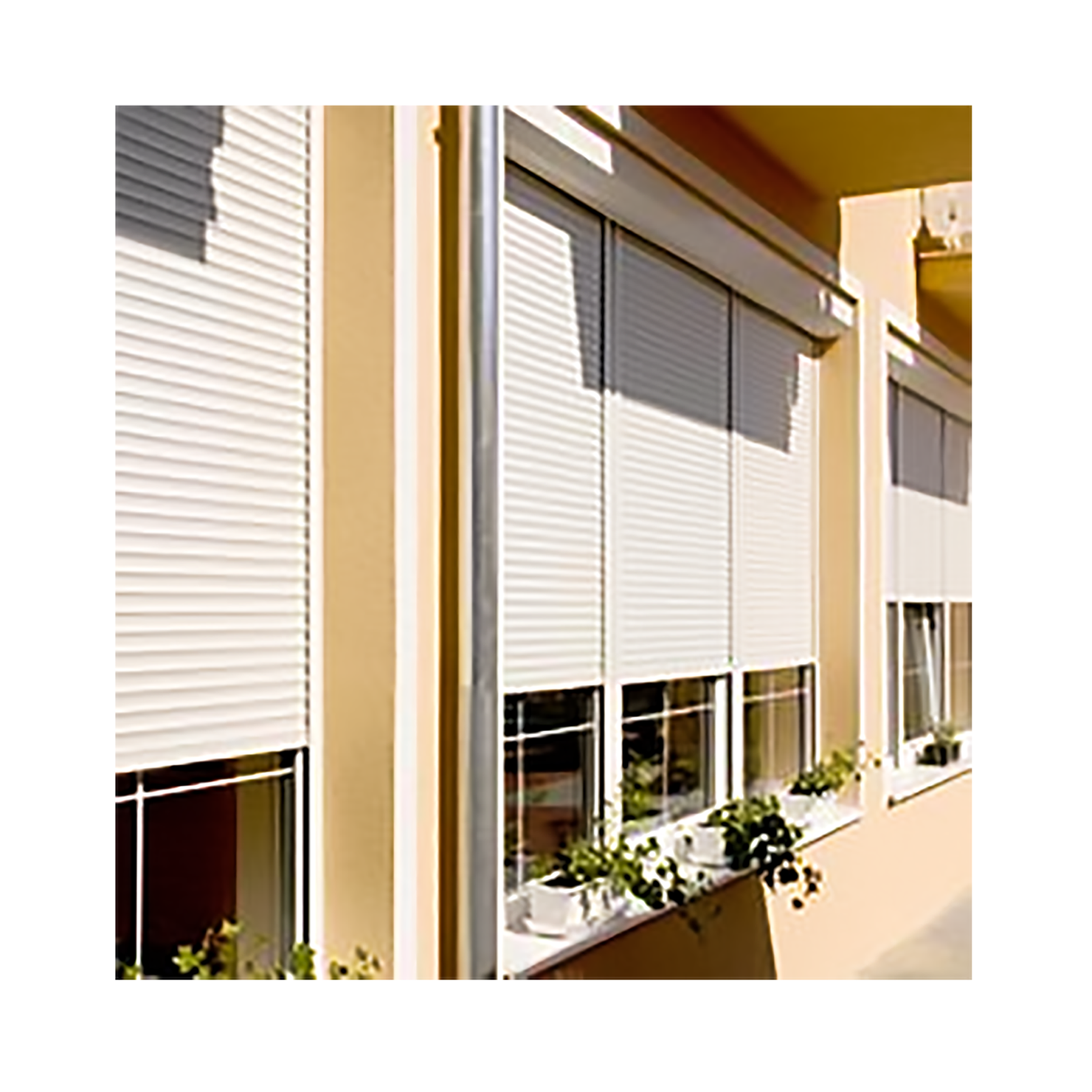 Smart Outdoor Blackout Fabric Electric Roller Shutters