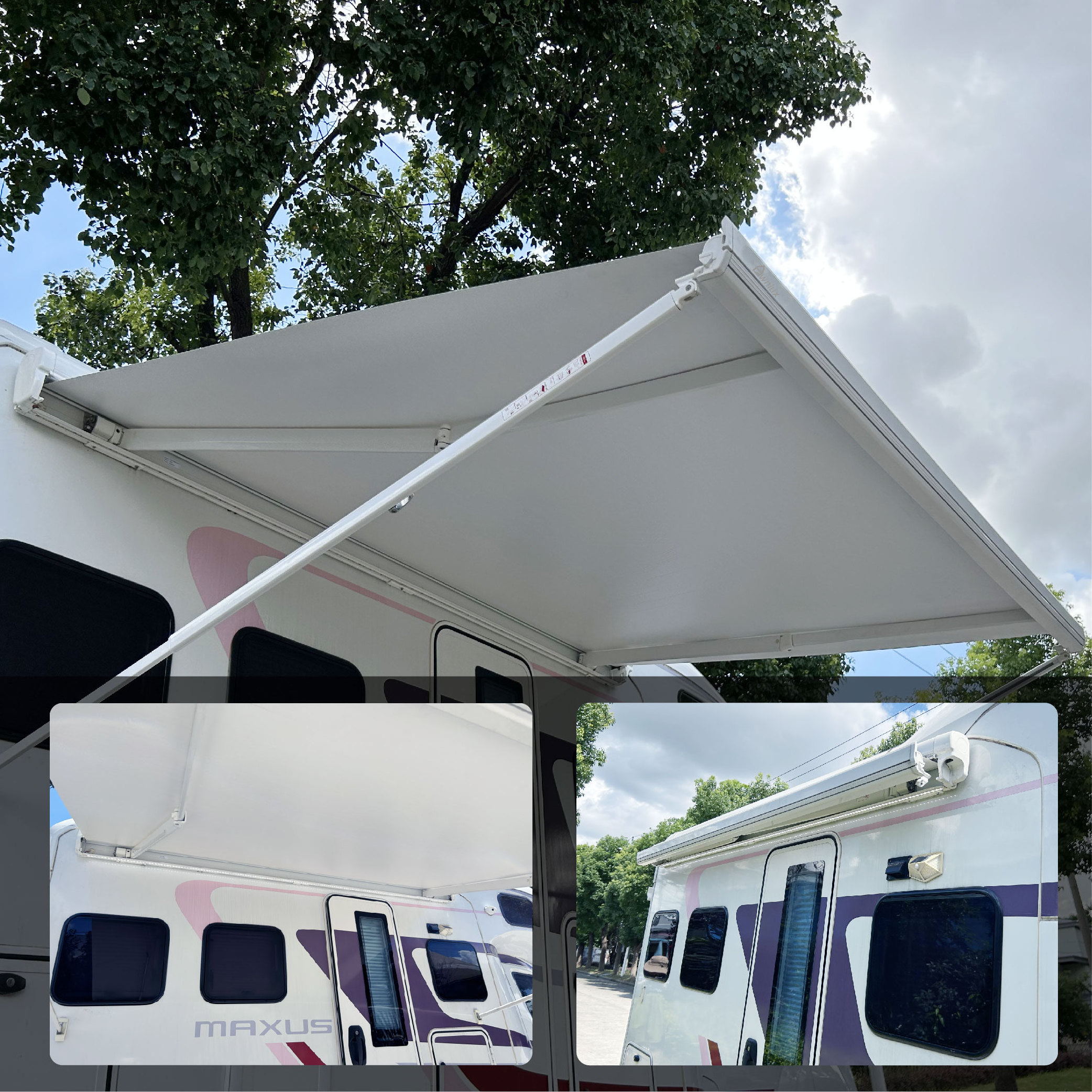 Awnlux electric rv caravan awning tourist canopy camp trailer camping tent cars campervan accessories