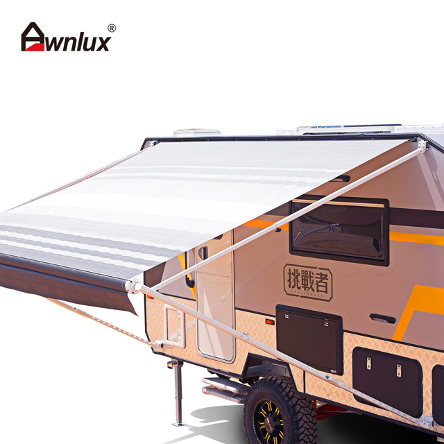 Awnlux retractable 10 ft roll out larger european caravan porch awning tent 3m for camper van