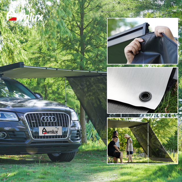 Auto Jeep Retractable Vehicle Suv 4X4 4wd Semi-Automatic Bag Car Roof Side Awning Tent For Pop Up Camper