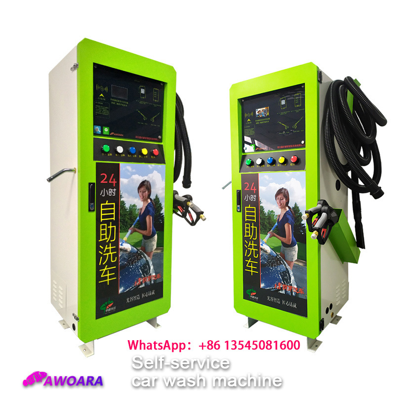 High Pressure 3kw 150bar Coin/Card Operated Car Washing Self Service Machine/self-service bus cleaning equipment