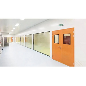 Gastight Single Hospital Surgery Room Iso Industrial Building Modular Clean Room Windows Fire Resistant Door