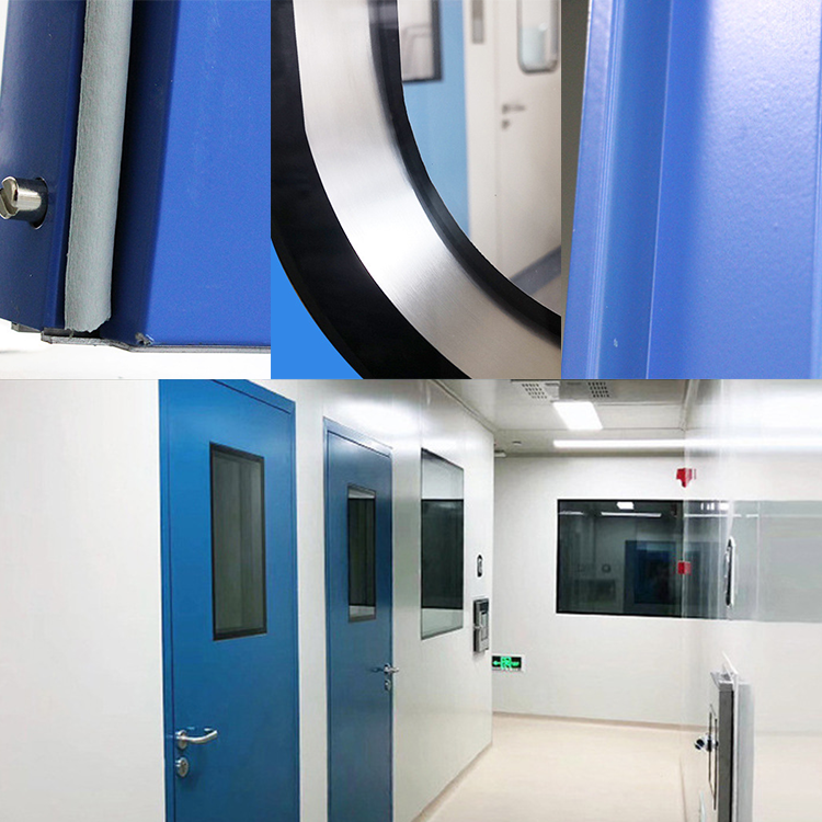 Gmp Modular Clean Room Steel Door Industrial Food Cleanroom Factory Push Door Hospital Lab Cleanroom Door