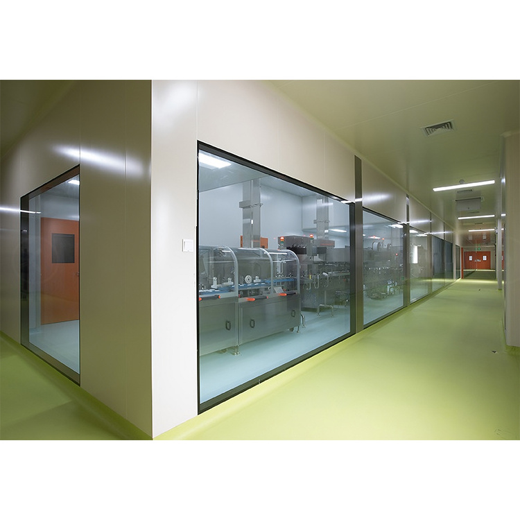 Gastight Single Hospital Surgery Room Iso Industrial Building Modular Clean Room Windows Fire Resistant Door