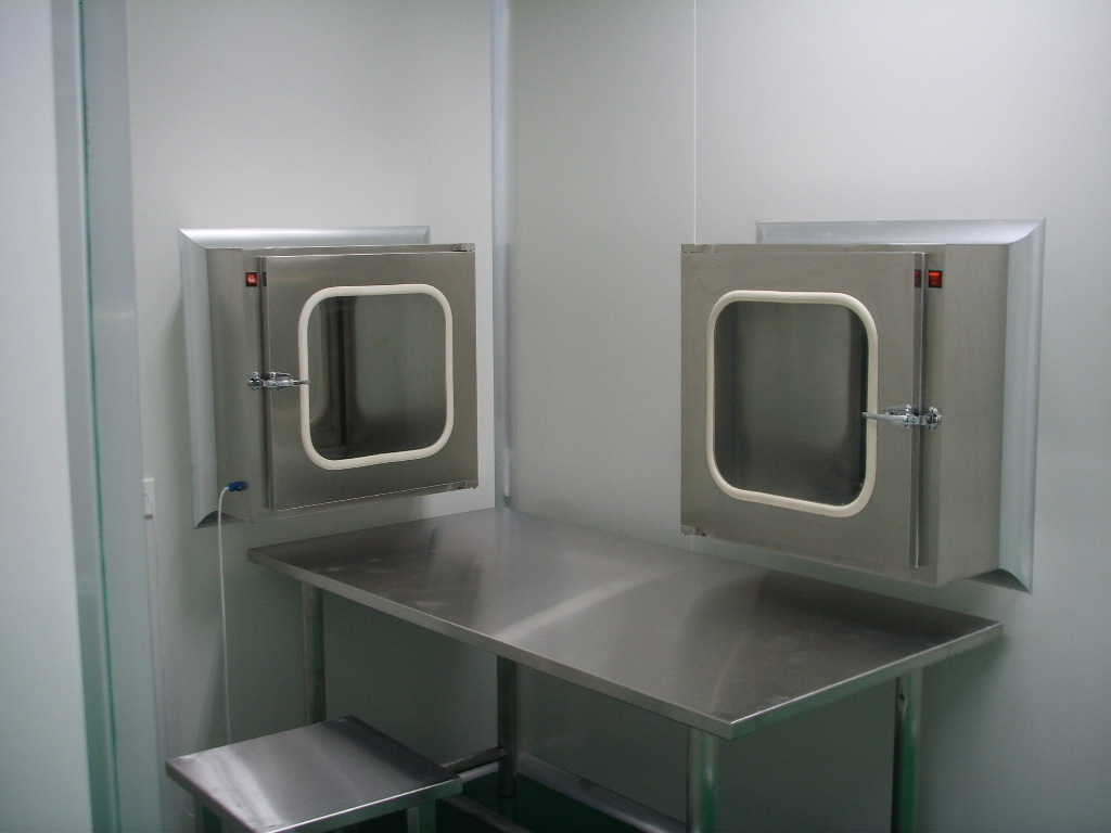 Laboratory Clean Transfer Window Stainless Steel Laminar Flow Pass Through Box Clean Room Passbox Transfer