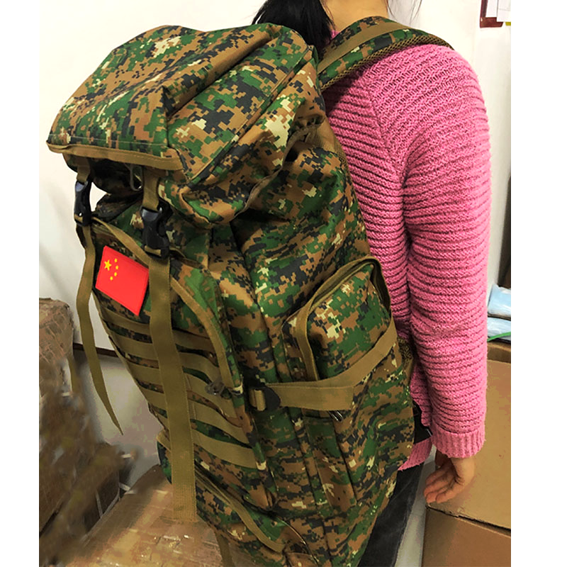 Hot Sale 80L Waterproof Hiking Trekking Bag Rucksack  Camouflage Backpack