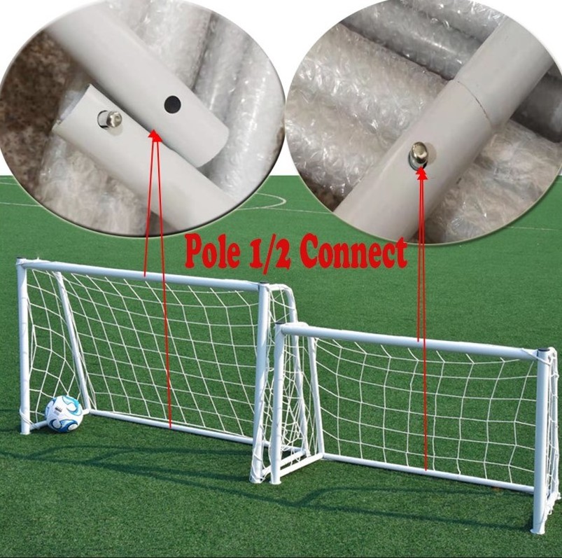 New Style Target Shot Outlet Portable Team Training Soccer Goal Kids Football Goal Metal goal Post For Sale 1/2 fold