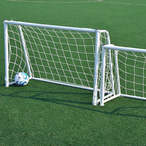 New Style Target Shot Outlet Portable Team Training Soccer Goal Kids Football Goal Metal goal Post For Sale 1/2 fold