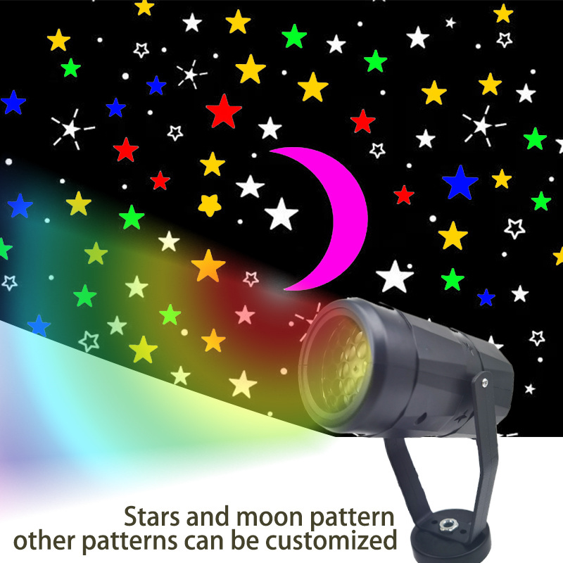 Moon Star Starry Room Christmas Lights Rotating Spin Projection Lamp Night Projection Light Starry Lamp