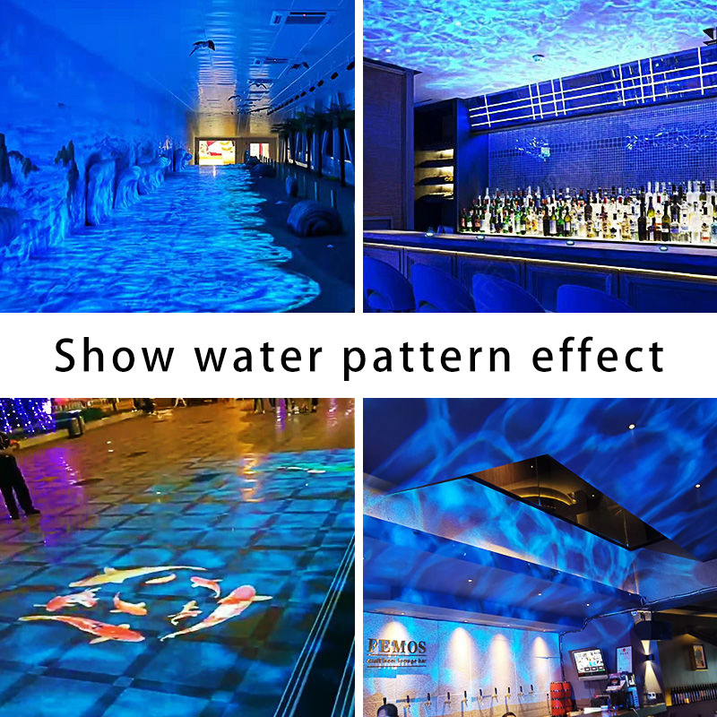 Light water ripple LED  decorative lights indoor Rotating Spin Projection Lamp  night  Projection Light