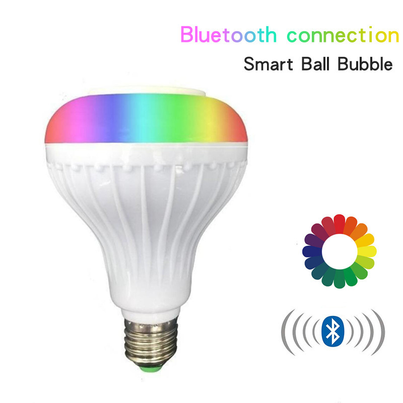 Rgb E27 Remote Control Led Flickering Flame Bulb Smart Light Mesh Speaker Led Bulb