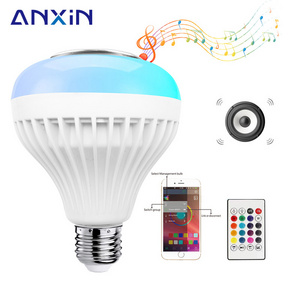 Led Bulb E27 Base Rgb Colorful Home Theatre System  Bulb 5.0 Wireless Speaker Recessed Music Light Bulb