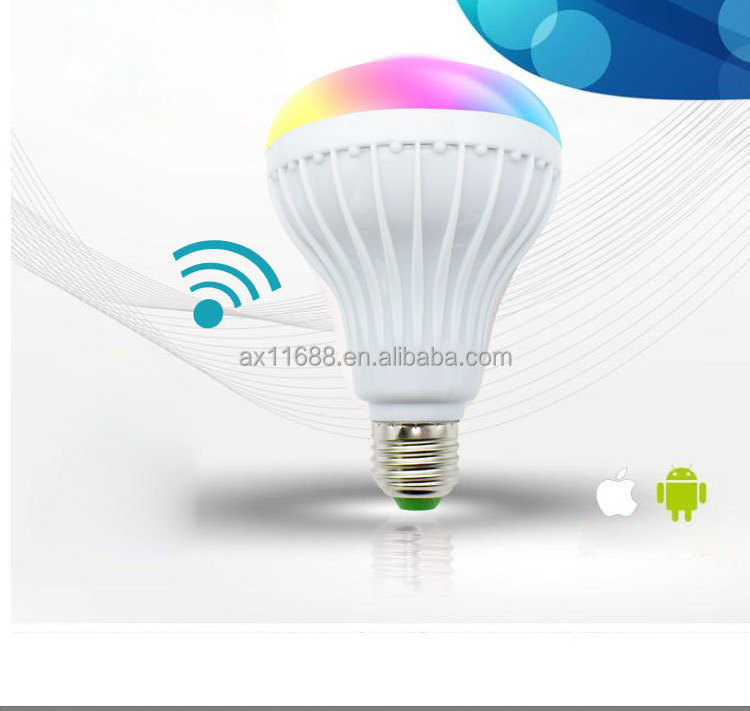 Led Bulb E27 Base Rgb Colorful Home Theatre 5.0 Wireless Speaker Recessed Music Light Bulb