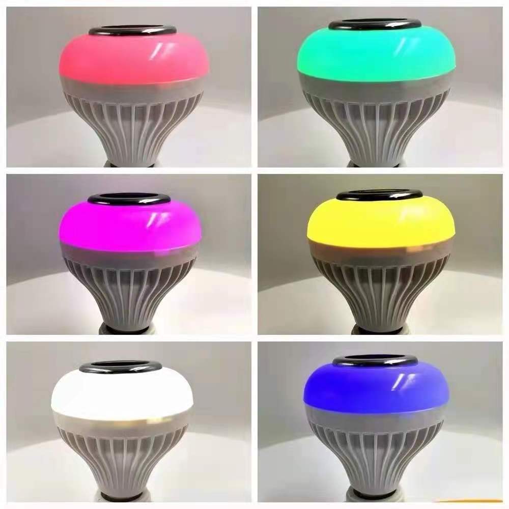 Led Bulb E27 Base Rgb Colorful Home Theatre System  Bulb 5.0 Wireless Speaker Recessed Music Light Bulb