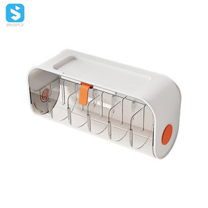 High Quality Portable Save Space storage organizers Wall hanging Transparent Underwear Socks Storage Box