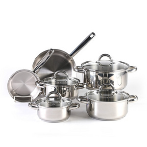 Eco-friendly Durable Kitchen Pots and Pans Cooking Pot Nonstick Cookware Sets 6 Pcs Stainless Steel Handle 500 Pieces/ Sets