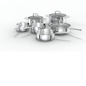 2022 Stainless Steel 9 pcs Cookingware Sets Casserole Kitchenware Ollas Cookware Sets Cooking Pot Set