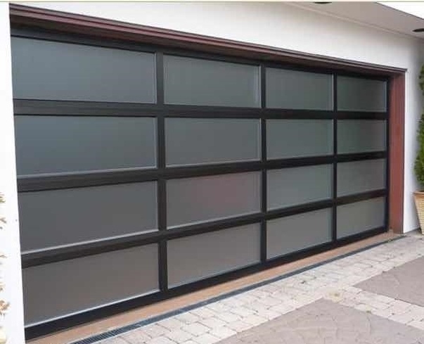 Modern house security insulated aluminum glass garage door or commercial or 4S dealership