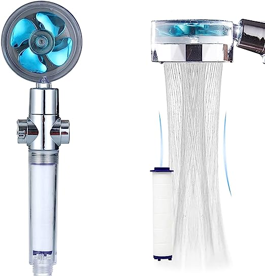 Hydro Jet Shower Head Kit With Filter 360 Degrees Rotating Hydro Jet High Pressure Shower Head Turbocharged Shower Head