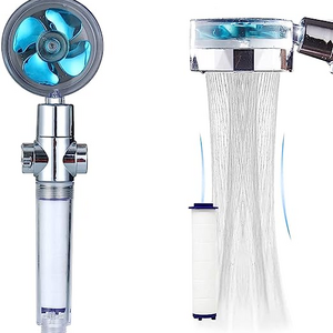 Hydro Jet Shower Head Kit With Filter 360 Degrees Rotating Hydro Jet High Pressure Shower Head Turbocharged Shower Head