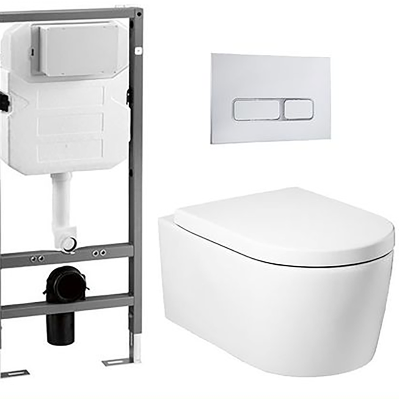 Wall Mounted Bathroom Water Closet Wc Bathroom Chinese Wholesale Price Dual Flush Wc One Piece Bowl Sanitary Ware Toilets