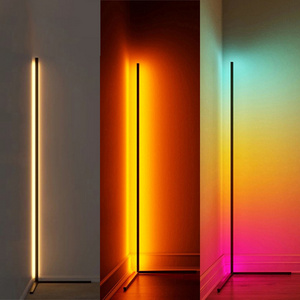 New RGB Changing Atmosphere Light Smart Standing Corner Lighting Simple rgb corner floor lamp light For Living Room Bedroom