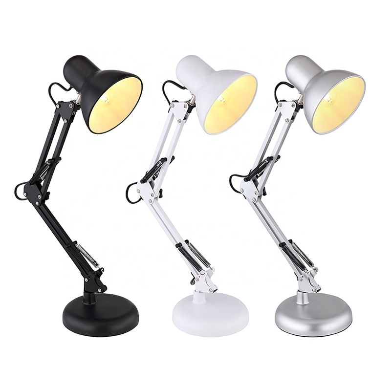 Hot Selling Modern Simple Direction Adjustable Swing Arm Folding Desk Light Study Work Read E27 Led Modern Table Lamps