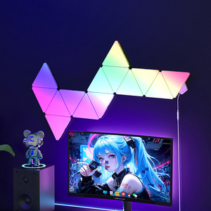 Smart LED Light Panel Smart Control Game Sync RGB Voice Control Triangle Wall Light