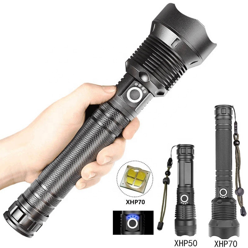 High Lumen Lanterna Focus Zoom Beam Led Flashlight Oem Touch Toach Torch Light Rechargeable For Security Outdoor