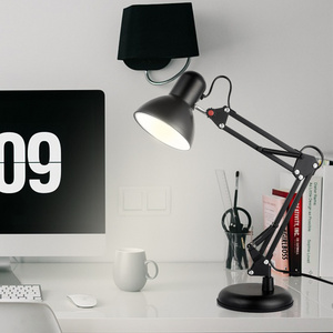 Classic Eye Protection Reading desk lamp Bedroom Living Room Gooseneck Clip On Swing Arm Metal Clamp Desk Lamp