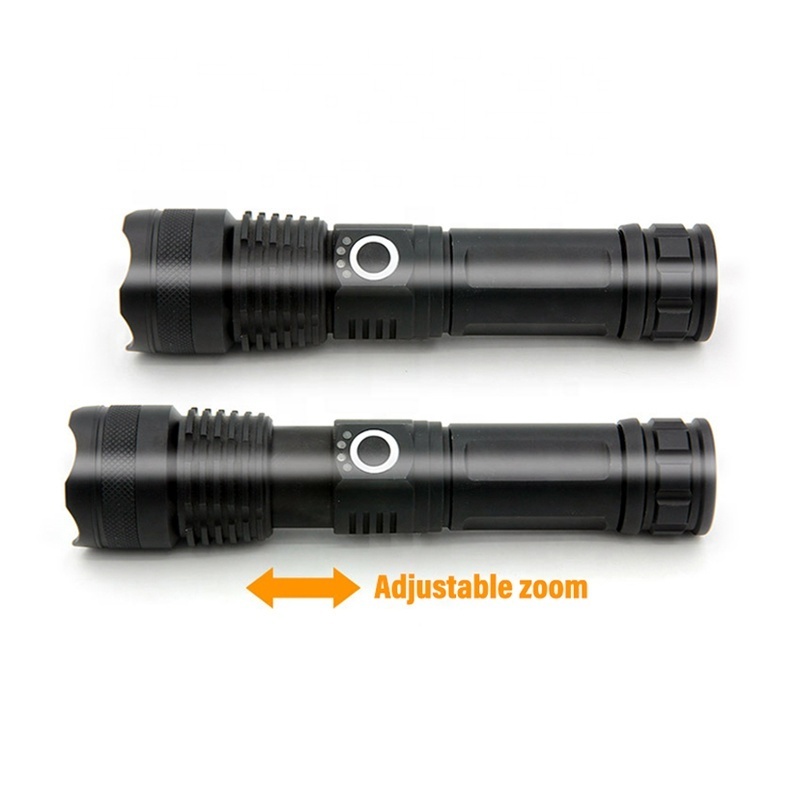 Led Torch Tactical Telescoping Rechargeable Super Bright Flashlight 100000 Lumens Waterproof